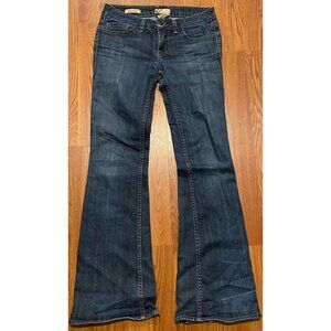 William Rast Belle Flare Jeans Womens 26 Flap Pockets Made In USA Distressed